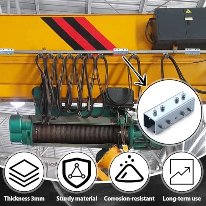 Shimeyao 4 Pcs Strut Channel Bracket Galvanized Steel 3.5 mm Thickness U Shaped Splice Connector Joiner Extend Mounting Bracket Connection for 1-5/8" Wide 1-5/8" Height Strut Channel by Shimeyao - Image 4