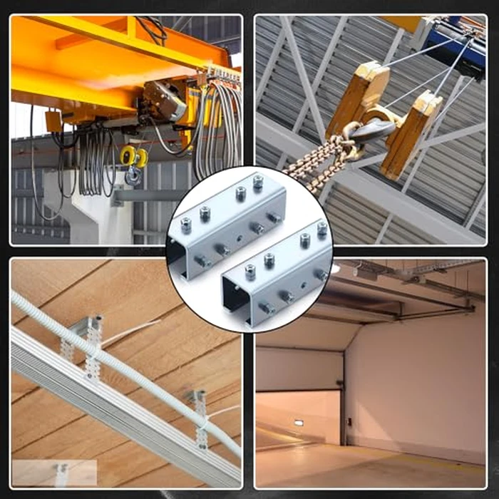 Shimeyao 4 Pcs Strut Channel Bracket Galvanized Steel 3.5 mm Thickness U Shaped Splice Connector Joiner Extend Mounting Bracket Connection for 1-5/8" Wide 1-5/8" Height Strut Channel by Shimeyao - Image 6