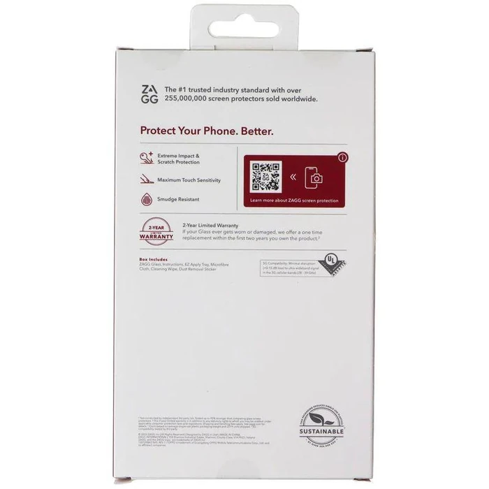 Zagg Glass Series Tempered Glass Screen Protector for Oppo Find x5 Lite 5G - Clear by Zagg - Image 2