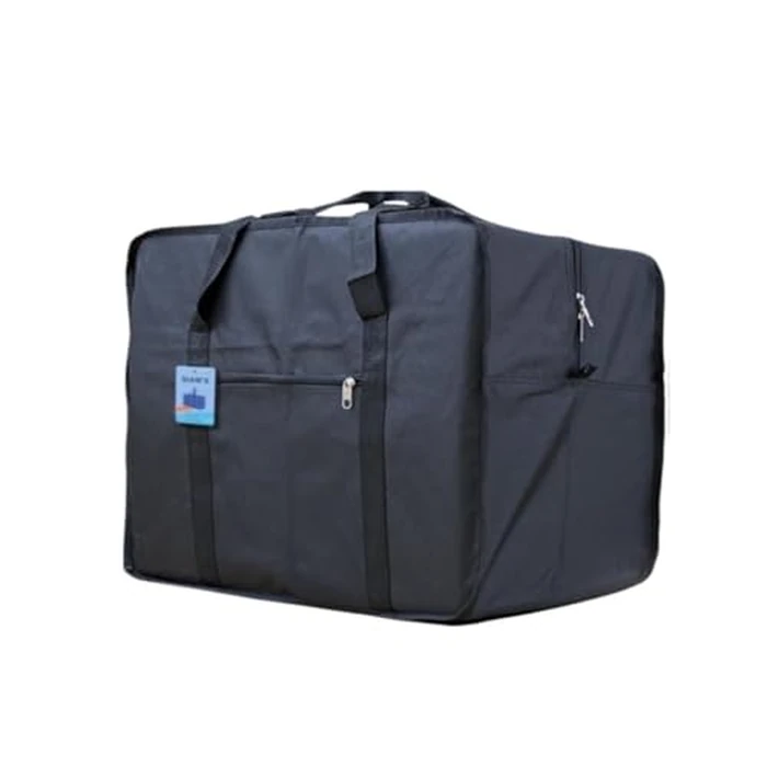 Extra Large Foldable Duffel Bag for Travel - Heavy-Duty Cargo Bag with Zippers & Reinforced Handles, TSA Approved, Water-Resistant, 32x26x16 in - Holds up to 100 lb (Black) by SIAM'S - Used - Very Good condition