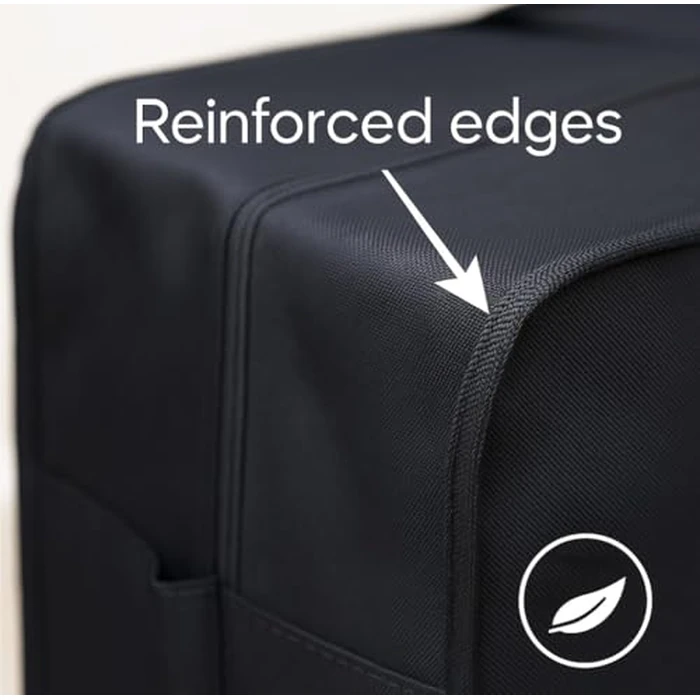 Extra Large Foldable Duffel Bag for Travel - Heavy-Duty Cargo Bag with Zippers & Reinforced Handles, TSA Approved, Water-Resistant, 32x26x16 in - Holds up to 100 lb (Black) by SIAM'S - Image 4