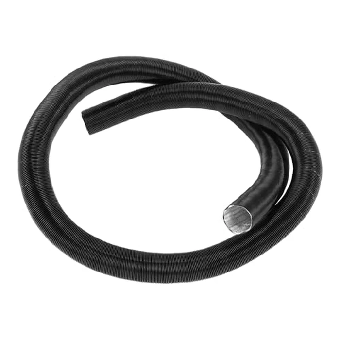 VekAuto 1 Pc Car Heater Duct Pipe 25mm ID 200cm Max l Warm Air Ducting Hose Car Truck RV Bus Van Boat Aluminum Foil Black by VekAuto - Image 1