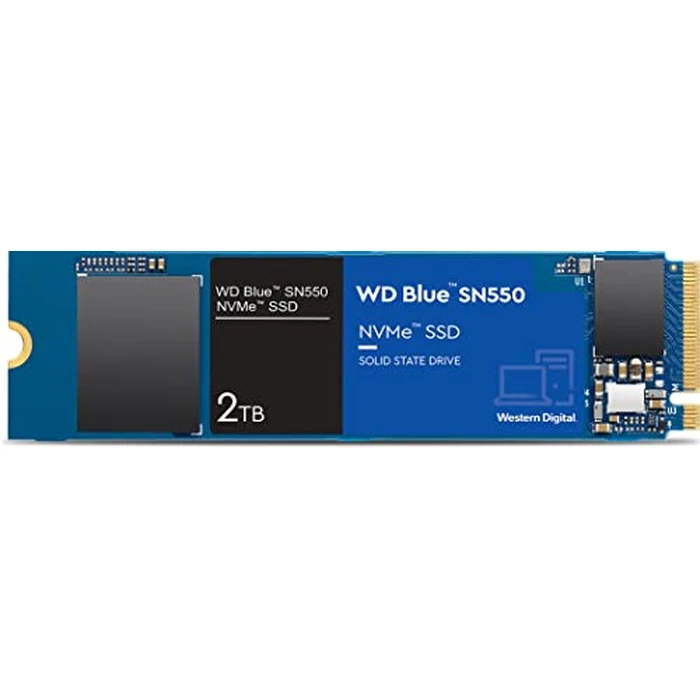 Western Digital 2TB WD Blue SN550 NVMe Internal SSD - Gen3 x4 PCIe 8Gb/s, M.2 2280, 3D NAND, Up to 2,600 MB/s - WDS200T2B0C by Western Digital - Used - Like New condition - US$199.99