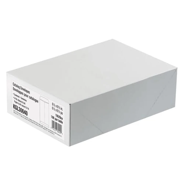 Quality Park Envelopes, 6-1/2 x 9-1/2 Inch Catalog Envelopes, Gummed Flap, 24 lb Natural Kraft, 100 Count - Ideal for Mailing and Storage by Quality Park - Image 2