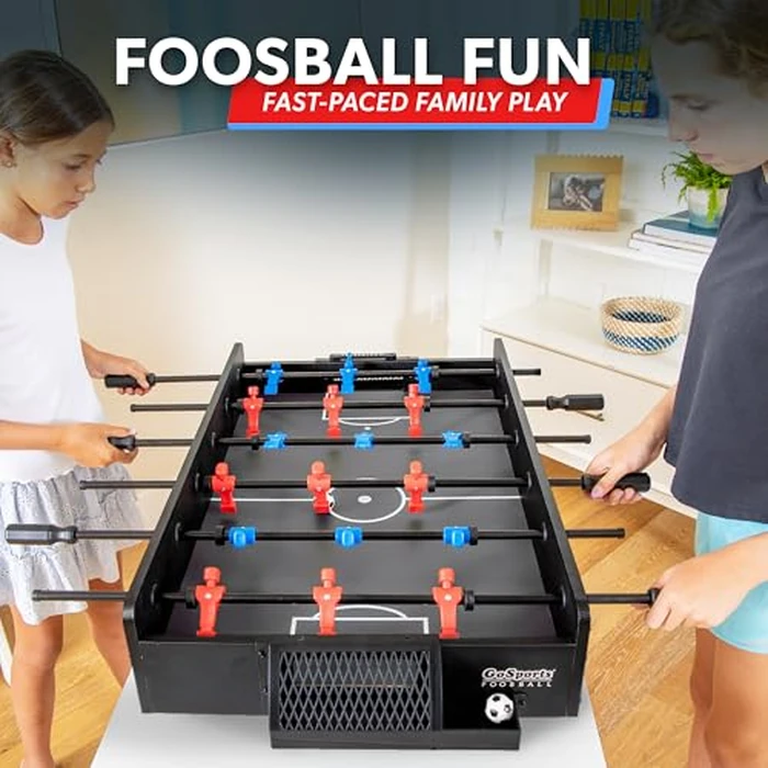 GoSports 32 Inch Tabletop Foosball Game Set - Mini Foosball Table - Black by GoSports - Image 2