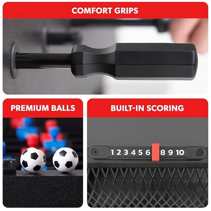 GoSports 32 Inch Tabletop Foosball Game Set - Mini Foosball Table - Black by GoSports - Image 5