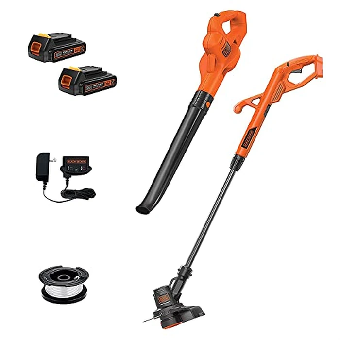 BLACK+DECKER 20V MAX* String Trimmer/Edger and Sweeper Combo Kit, 10-Inch (LCC222) by BLACK+DECKER - Used - Acceptable condition - CA$75.82