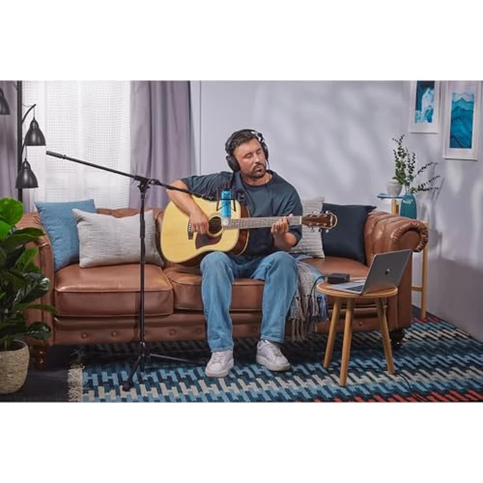 RØDE NT1 Signature Series Large-Diaphragm Condenser Microphone with Shock Mount, Pop Filter and XLR Cable for Music Production, Vocal Recording, Streaming and Podcasting (Blue) by RØDE - Image 2