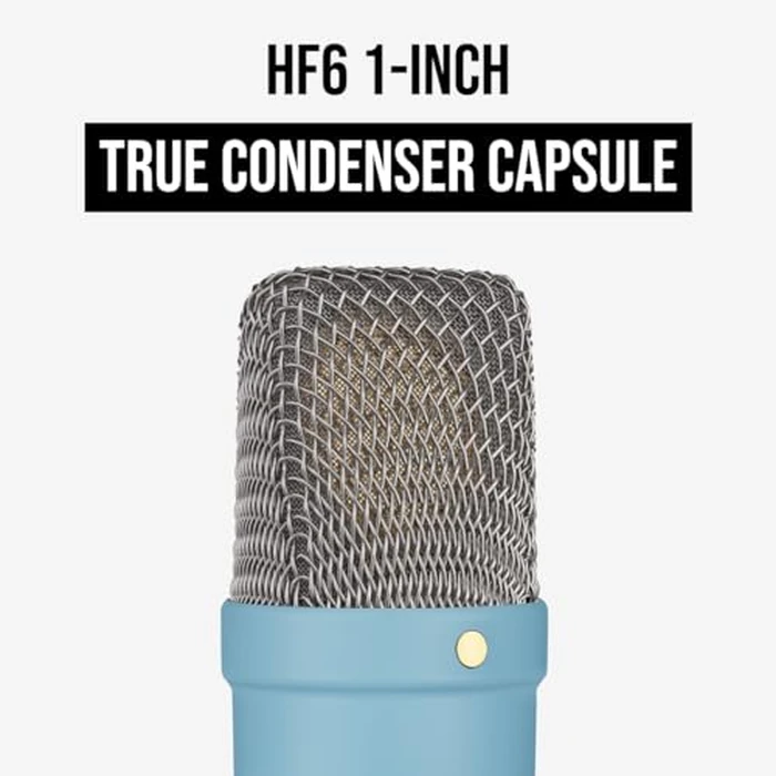 RØDE NT1 Signature Series Large-Diaphragm Condenser Microphone with Shock Mount, Pop Filter and XLR Cable for Music Production, Vocal Recording, Streaming and Podcasting (Blue) by RØDE - Image 5