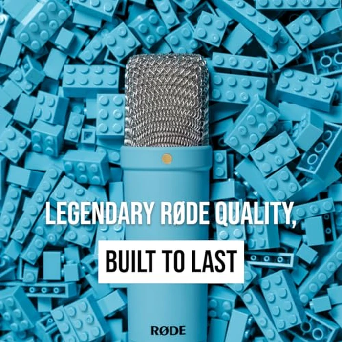 RØDE NT1 Signature Series Large-Diaphragm Condenser Microphone with Shock Mount, Pop Filter and XLR Cable for Music Production, Vocal Recording, Streaming and Podcasting (Blue) by RØDE - Image 6