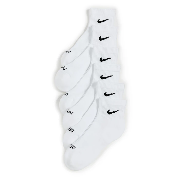 Nike Women's Everyday Plus Cushioned Socks 6 Pack, White/Black, S by Nike - Used - Very Good condition