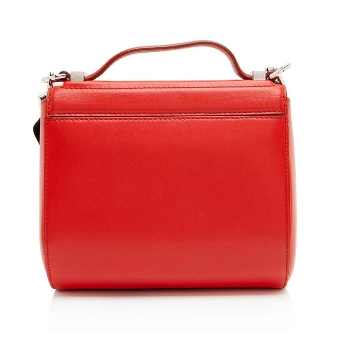 Givenchy Calfskin Pandora Box Logo Strap Mini Shoulder Bag - Calfskin - Red by Givenchy - Image 3