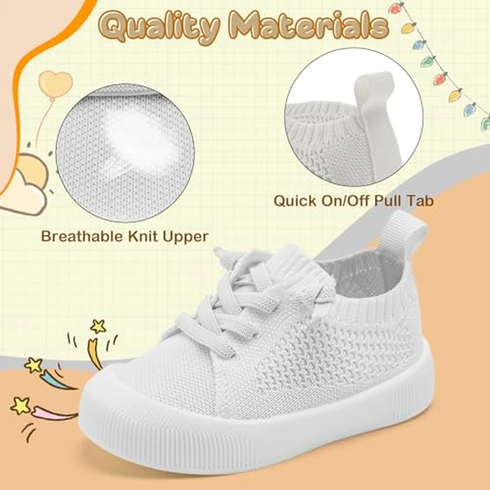 VIFUUR Baby Boys Girls Barefoot Shoes Soft Sole Non-Slip First Walkers for Infant Toddler 0-6 Months Infant by VIFUUR - Image 2