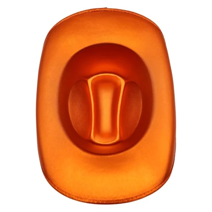 Reyox Women Men Metallic Space Cowboy Hat for Music Festivals Party Space Orange by Reyox - Image 5