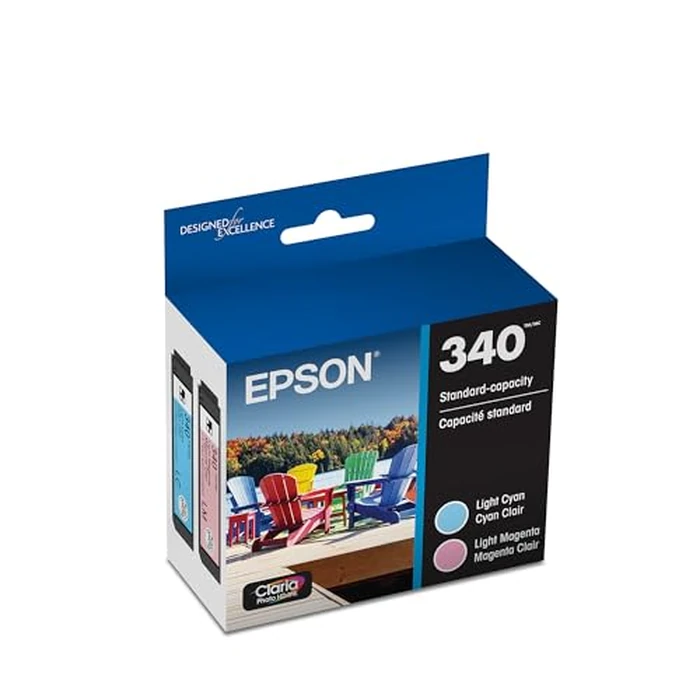 Epson 340 Claria Photo HD Ink Standard Capacity 2 Color Cartridge Combo Pack (T340922-S) Works with Expression XP-8800 by Epson - Used - Very Good condition - CA$18.68
