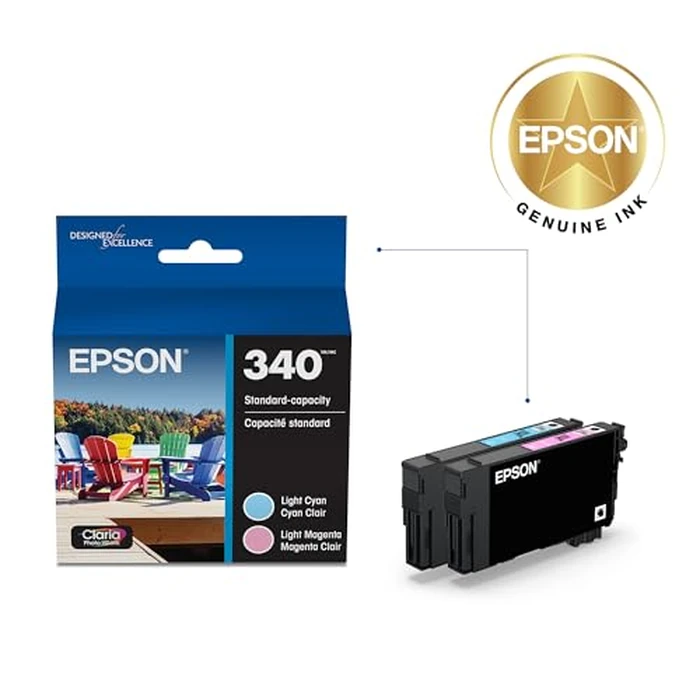 Epson 340 Claria Photo HD Ink Standard Capacity 2 Color Cartridge Combo Pack (T340922-S) Works with Expression XP-8800 by Epson - Image 2