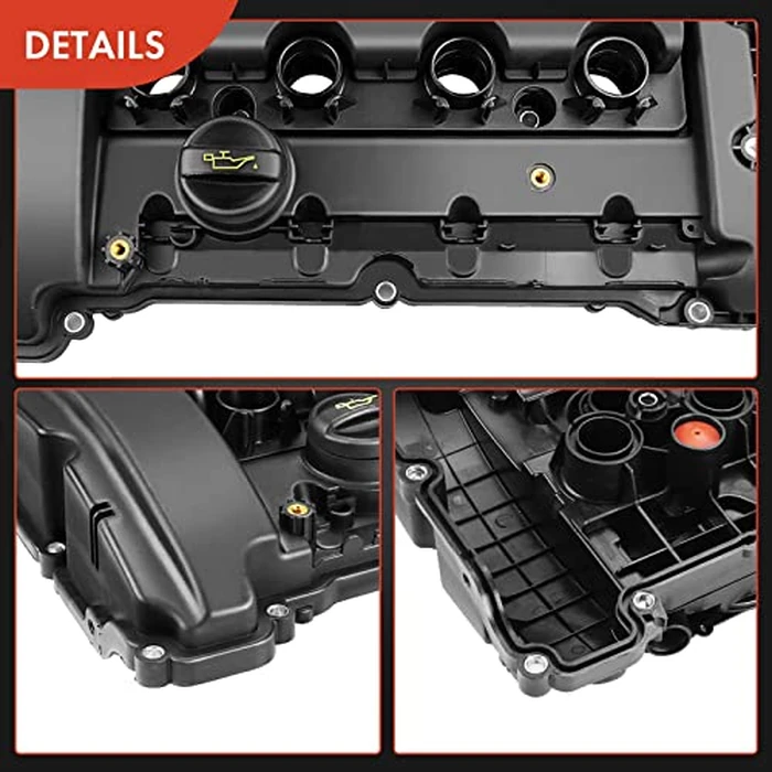 A-Premium 1.6L Engine Valve Cover with Gasket & Oil Cap Compatible with 2007-2012 Mini Cooper R55 R56 R57 R60 1.6L N14 Turbocharged, Replace for 11127646555, 11127561714, 11127585907 by A-premium - Image 6