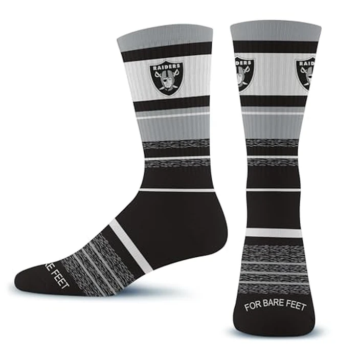 For Bare Feet NFL LAS VEGAS RAIDERS Friday Dress Sock Team Colors Large by For Bare Feet - Used - Very Good condition - US$12.28