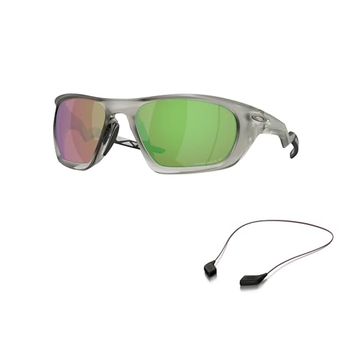 Oakley OO9431 Sunglasses Bundle: OO 9431 LATERALIS 943107 Matte Grey Ink/Prizm Shallow Water Polar Policarbonate Polarized and Large Red leash Accessory kit by Oakley - Image 2