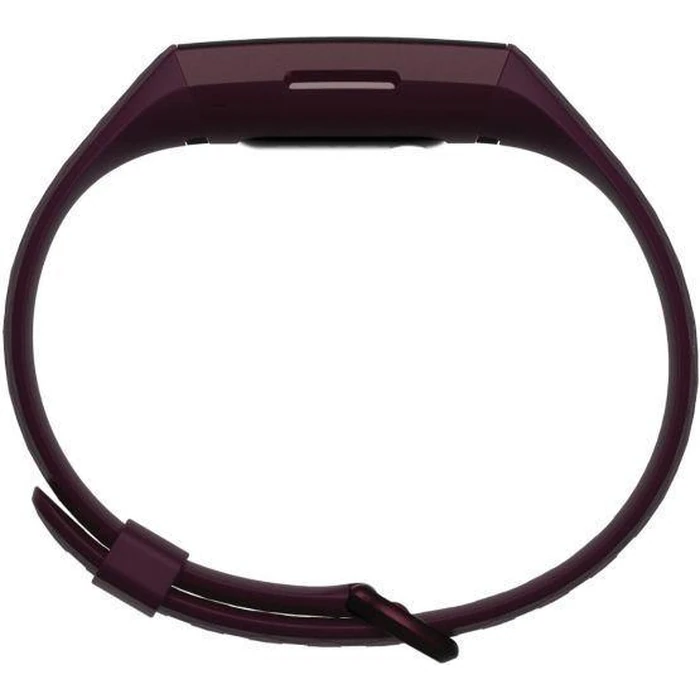 Fitbit Charge 4 Advanced Fitness Tracker - 35mm - Black Plastic Case with Rosewood Elastomer Classic Band - Small Size by Fitbit - Image 3