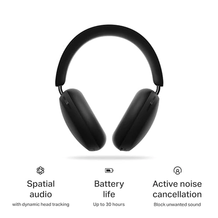 Sonos Ace - Black - Wireless Over Ear Headphones with Noise Cancellation by Sonos - Image 2