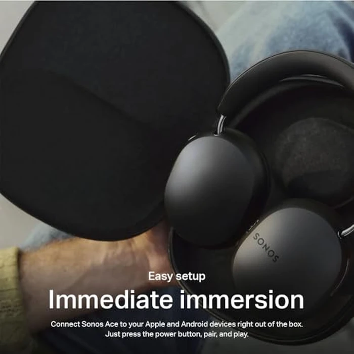 Sonos Ace - Black - Wireless Over Ear Headphones with Noise Cancellation by Sonos - Image 7