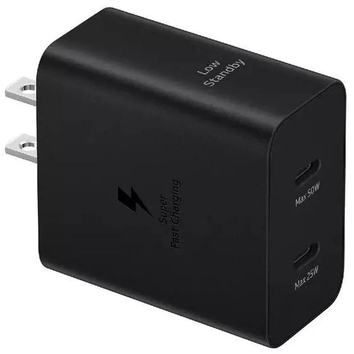 Samsung EP-T5020XBEWMT 50W Duo Power Adapter (Cable not included) - Black by Samsung - Refurbished - Premium condition