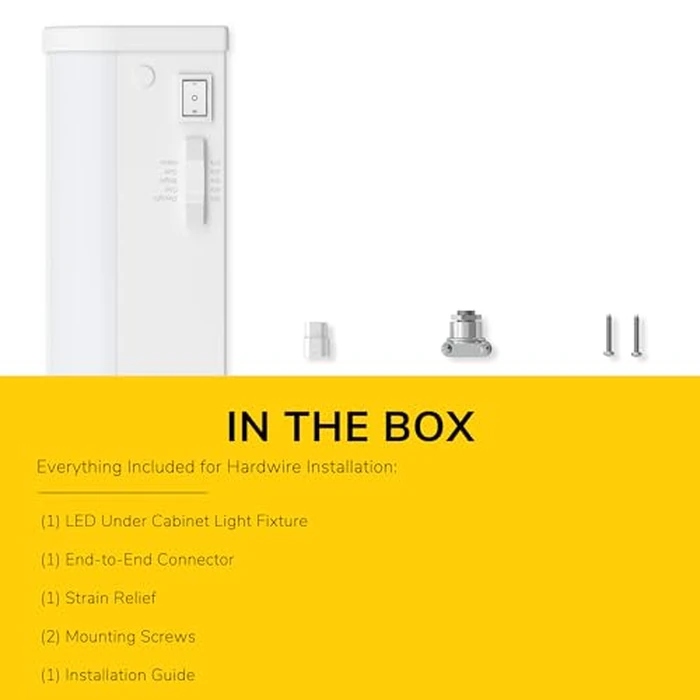 Inlight 24" LED Under Cabinet Lighting, 5 CCT Selectable 2700-5000 K, Dimmable, ETL-Listed, White Finished, IN-0208-3-WH by Inlight - Image 5