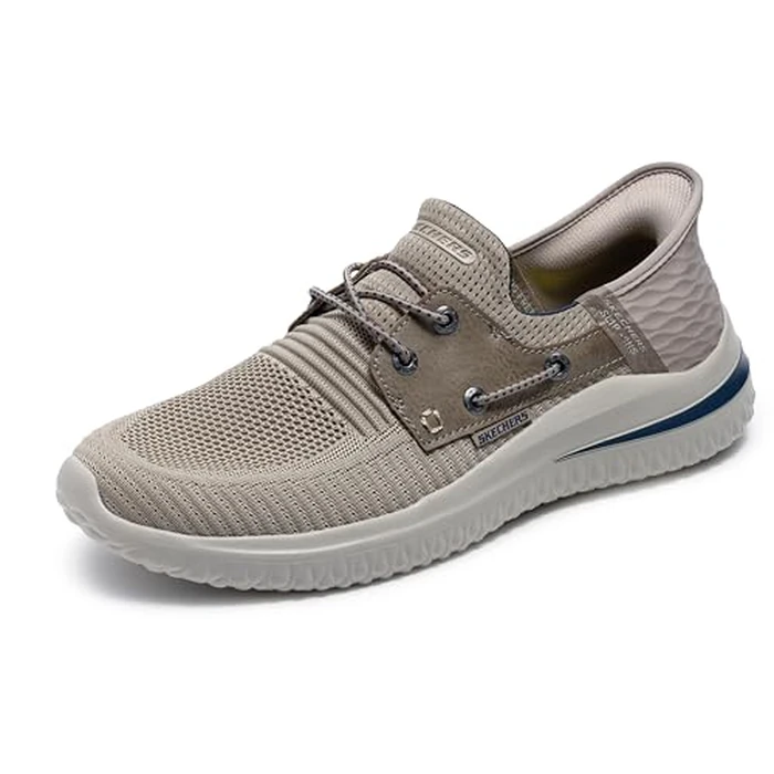 Skechers USA Men's Slip-ins: Delson 3.0-Roth Loafer, Taupe, 11 by Skechers - Image 1