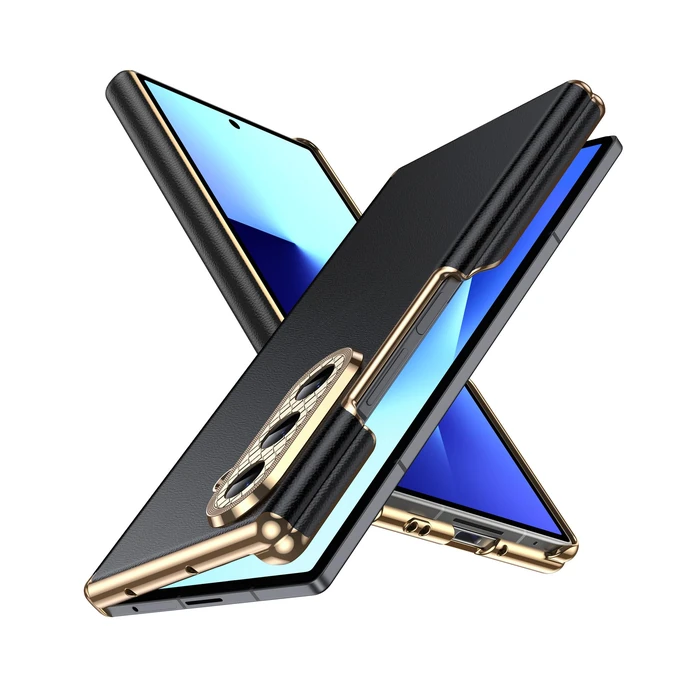 LeYi for Samsung Galaxy Z Fold 7 Case: [𝐍𝐨𝐭 𝐅𝐢𝐭 𝐆𝐚𝐥𝐚𝐱𝐲 𝐙 𝐅𝐨𝐥𝐝 𝟔], Samsung Fold 7 Case with High Classy Luxury Leather, Full Body Protective Drop-Proof, Slim Leather Cover, Black by LeYi - Used - Like New condition - US$17.32