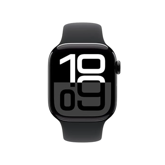 Apple Watch Series 10 [GPS 42mm case] Smartwatch with Jet Black Aluminum Case with Black Sport Band - S/M. Fitness Tracker, ECG App, Always-On Retina Display, Water Resistant by Apple - Image 3
