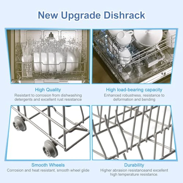 2026 Upgraded DD82-01385B A/S Middle Rack Assembly Replacement for Samsung Dishwasher DW80R2031US, DW80R2031UG, DW80N3030US, DW80N3030UB, DW80N3030UW, DW80M2020US Series-OEM 21.6”x20.8” by D.I.Accessa - Image 4