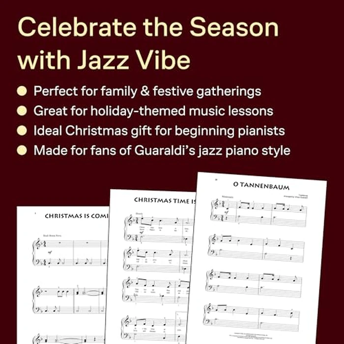 A Charlie Brown Christmas | Beginner Piano Sheet Music Book for Kids and Adults | Holiday Jazz Songbook with Iconic Peanuts Themes | Christmas Piano Solos for Early-Level Students by Hal Leonard - Image 3