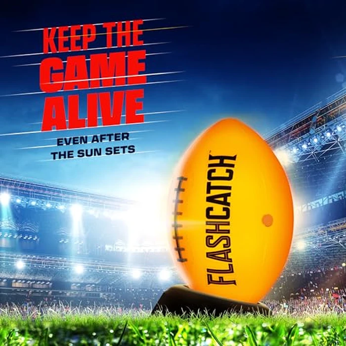 FlashCatch Light Up Football - Glow in the Dark Ball - NO 6 - Boys Gifts - Outdoor Sports, Birthday Gifts for Boys 8-15+ Year Old - Kids Teenage Youth Gift Ideas - Boy Toys Ages 8 9 10 11 12 13 14 15 by FlashCatch - Image 6