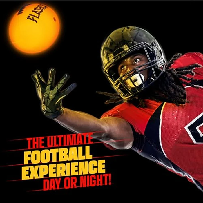 FlashCatch Light Up Football - Glow in the Dark Ball - NO 6 - Boys Gifts - Outdoor Sports, Birthday Gifts for Boys 8-15+ Year Old - Kids Teenage Youth Gift Ideas - Boy Toys Ages 8 9 10 11 12 13 14 15 by FlashCatch - Image 8