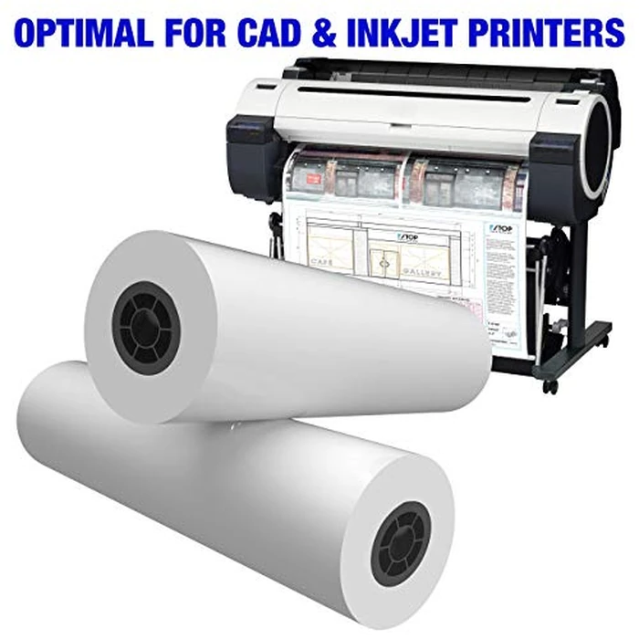 Alliance Wide Format Paper CAD Bond Rolls (20lb | 2 Rolls, 36 In x 300 Ft | 2" Core) by Alliance - Image 7
