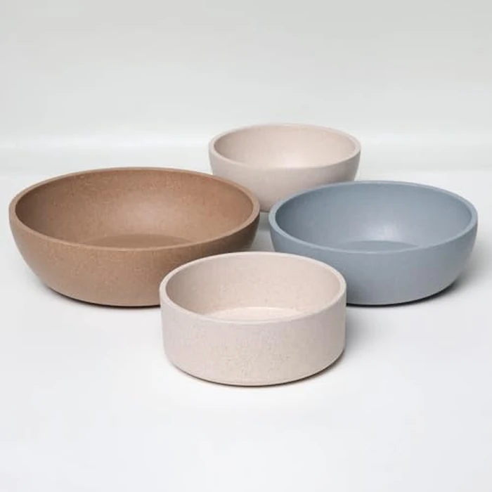 Loving Pets - Dolce Bamboo - Eco-Friendly Pet Bowls & Dishes for Dog, Cats, Puppy Food and Water Bowl -Sustainable and Dishwasher Safe, Made with Real Bamboo (Small, Slate-Grey) by Loving Pets - Image 3