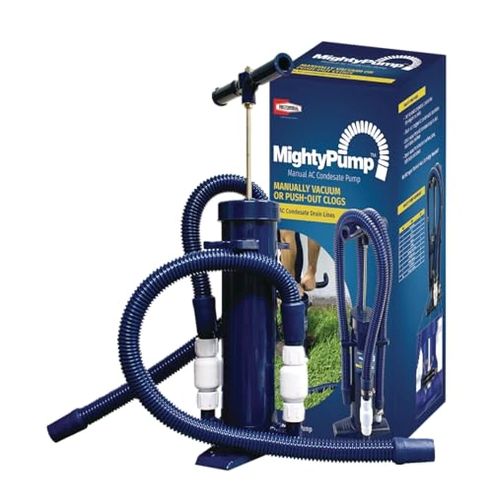 RectorSeal Mighty Pump 97795 Hand Operated A/C Condensate Pump, Easy Application, Lightweight & Heavy Duty PVC, Clears Slime, Mold, and Dirt, Easy Application, HVAC by Rectorseal - Image 1