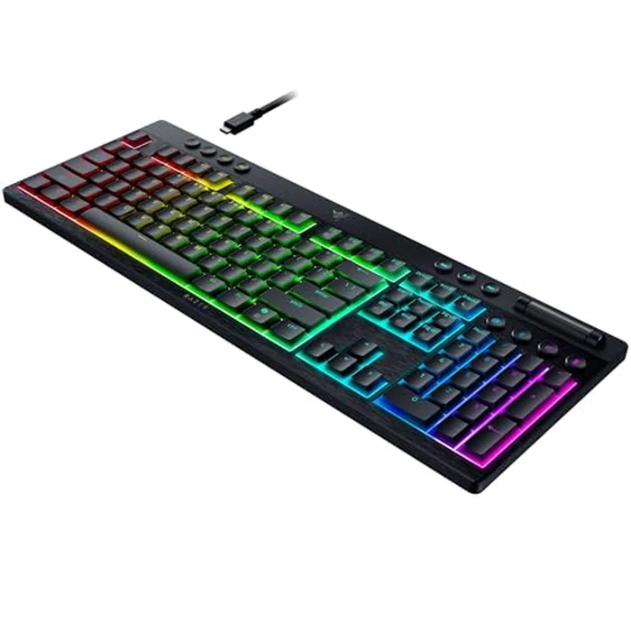 Razer BlackWidow V4 Low Profile HyperSpeed Wireless Gaming Keyboard: Yellow Mechanical Switches - 2.4GHz Wireless & Bluetooth - Multi-Function Roller - 11 Control Buttons - Long Battery Life by Razer - Image 9