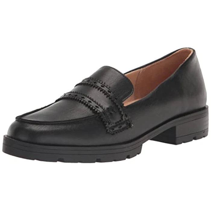 LifeStride Womens London Loafer, Black, 7 Wide by LifeStride - Image 1