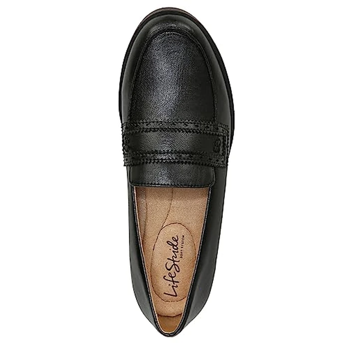 LifeStride Womens London Loafer, Black, 7 Wide by LifeStride - Image 8