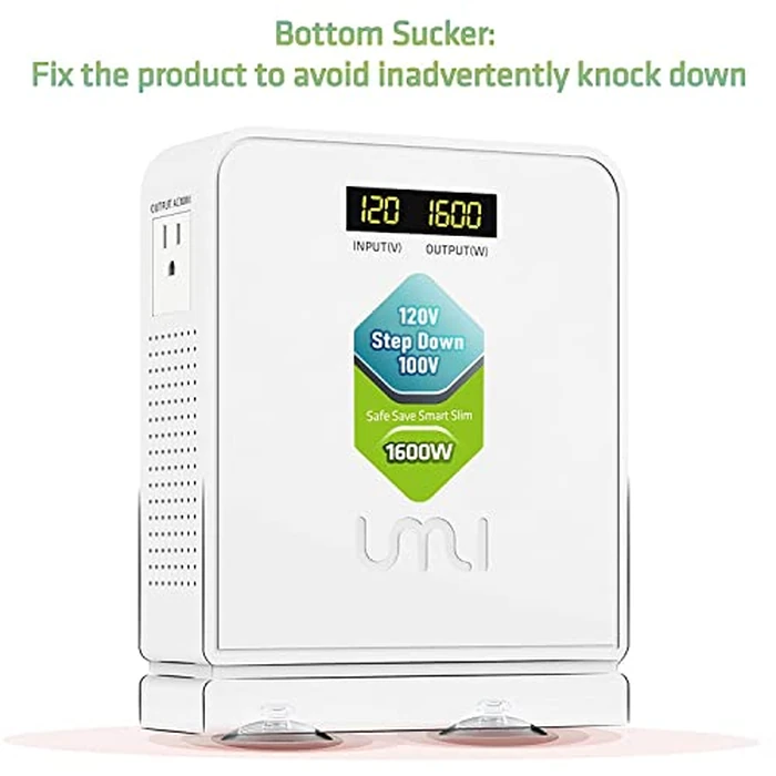 120V to 100V Voltage Converter 1600watts Step Down toroidal Voltage Converter for Japan appliances Used in US［CE, CQC Certified］ by UMI - Image 7