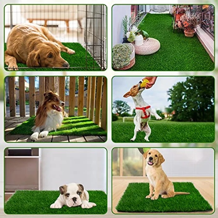 Grass Pad for Dogs 51.2 x 31.5 inches - Strong Absorbency Soft Artificial Grass for Pets Potty Training - Easy to Clean - for Dog Indoor Outdoor Use (1 Pack) by PICK FOR LIFE - Image 6