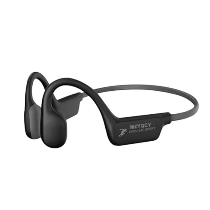 MZYQCY Bone Conduction Headphones,Open Ear Wireless Bluetooth 5.4 Headphones with Mic，IPX6 Waterproof Sport Bluetooth Headset，15H Playback， for Running，Cycling，Walking,Outdoor (Black) by MZYQCY - Image 8