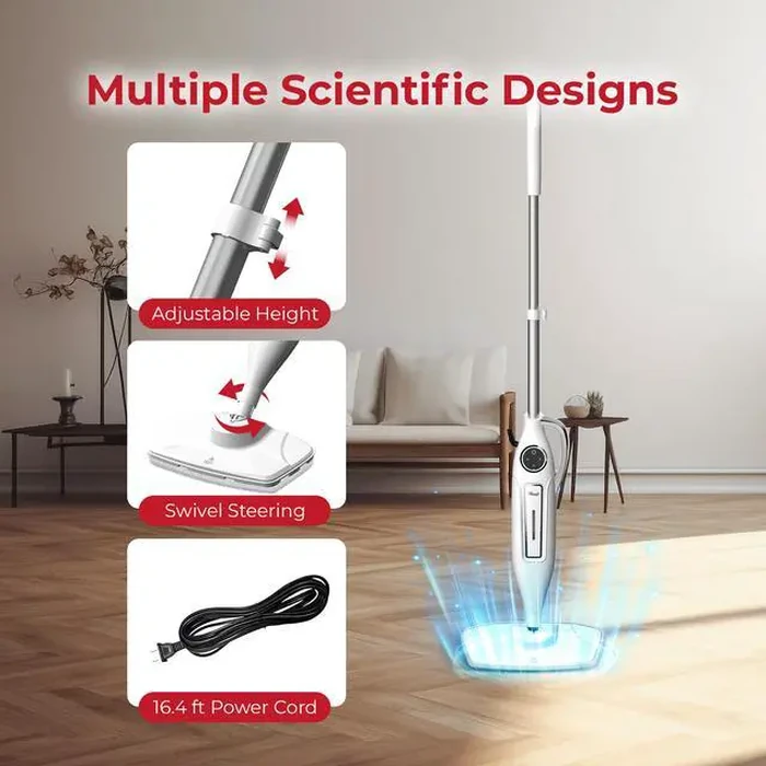 Rosewill 11-in-1 Steam Mop, 260 degreesF Handheld Steam Cleaner, 1200W Detachable Steam Mops for Floor Cleaning, Removable Tank, Multi-Purpose Steamer for by Rosewill - Image 8
