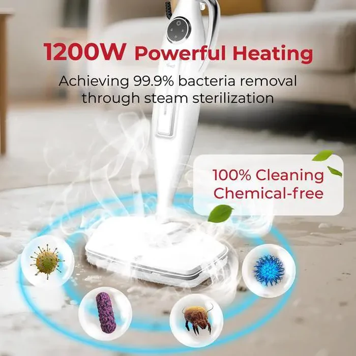 Rosewill 11-in-1 Steam Mop, 260 degreesF Handheld Steam Cleaner, 1200W Detachable Steam Mops for Floor Cleaning, Removable Tank, Multi-Purpose Steamer for by Rosewill - Image 5