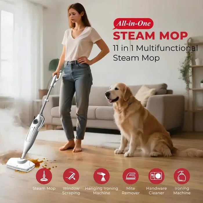 Rosewill 11-in-1 Steam Mop, 260 degreesF Handheld Steam Cleaner, 1200W Detachable Steam Mops for Floor Cleaning, Removable Tank, Multi-Purpose Steamer for by Rosewill - Image 3