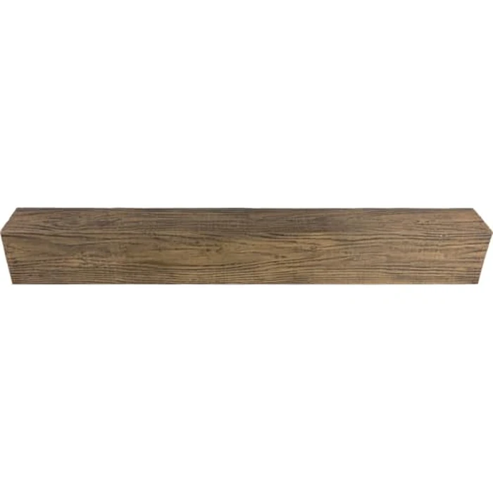Heritage Timber MENA Faux Wood Beam, 3-Sided (U-Beam), 3 1/2"W x 3 1/2"H x 72"L, Smokey Brown Finish by Ekena Millwork - Image 4