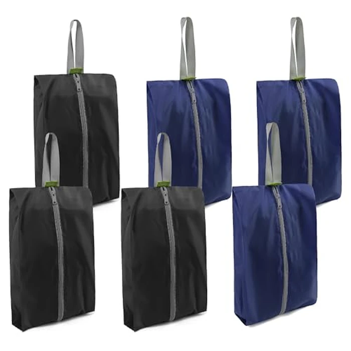 BeeGreen Shoe Organizer Set - 6 Pack Shoe Bags For Travel with Zipper Closure and Handle,Stylish and Portable Nylon Shoe Storage for Men and Women's Travel Gifts and Home Storage by BeeGreen - Image 1