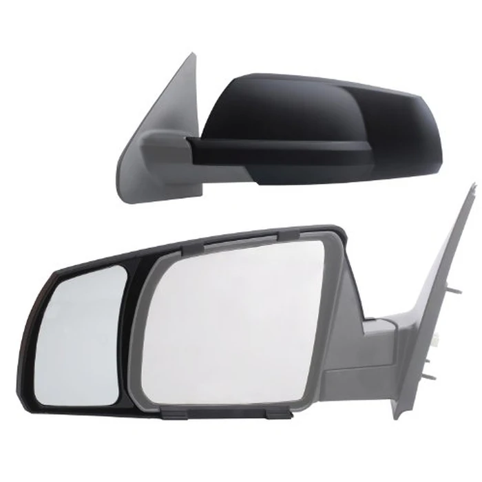 K SOURCE Snap & Zap 81300 Custom Fit Towing Mirror for 2007-2021 Tundra, 2008-2022 Sequoia, Patented by Fit System - Image 1